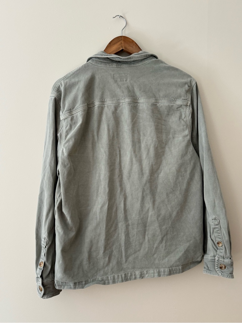 MARINE LAYER Oversized Shacket in Slate M - Picture 6 of 10